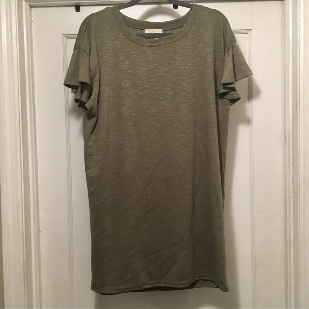 Olive T-shirt Dress